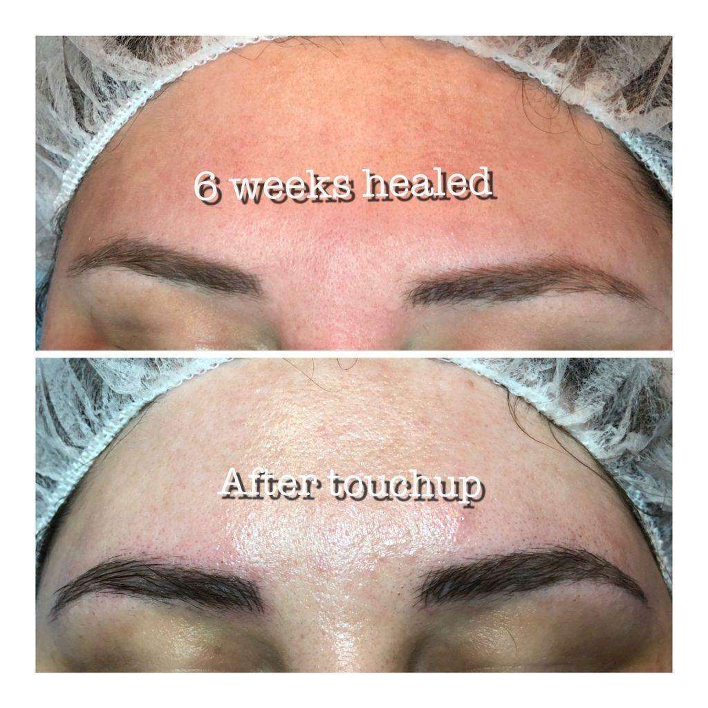 Microblading Skin2O Spa Before and After