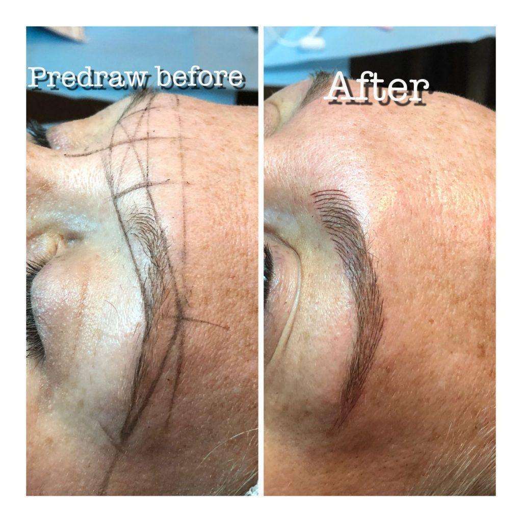 Microblading Skin2O Spa Before and After